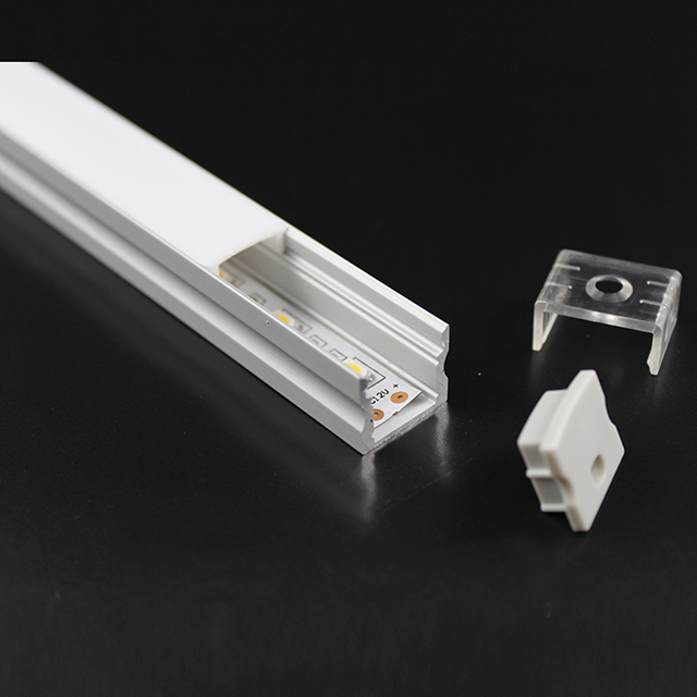 W17.1mm*H15.3mm (Inner Width 12.2mm) LED Aluminum Profile Without Wing